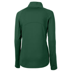 Philadelphia Eagles Cutter & Buck Women's Gridiron Classics Logo Adapt Eco Knit Stretch Recycled Half-Zip Pullover Top Green - NFL