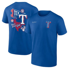 Texas Rangers Fanatics Split Zone T-Shirt Lifestyle