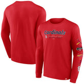 St. Louis Cardinals Fanatics Strike the Goal Long Sleeve T-Shirt On Sale