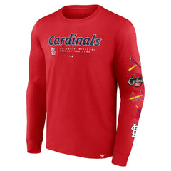 St. Louis Cardinals Fanatics Strike the Goal Long Sleeve T-Shirt On Sale