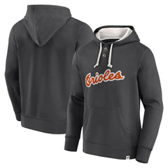 Fanatics Baltimore Orioles Black Plan for Adversity Henley Fleece Pullover Hoodie Clearance