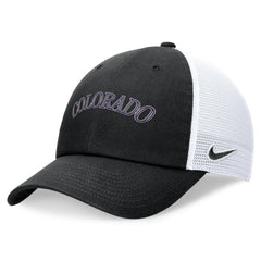 Colorado Rockies Nike Wordmark Adjustable Trucker Hat Clearance