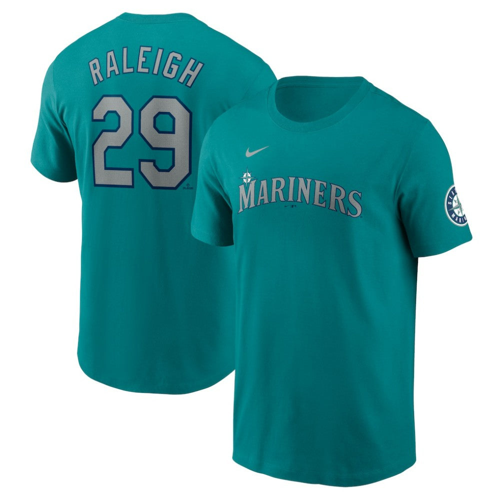 Cal Raleigh Seattle Mariners Nike Fuse Name & Number Inline T-Shirt Clearance