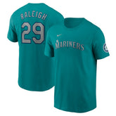 Cal Raleigh Seattle Mariners Nike Fuse Name & Number Inline T-Shirt Clearance
