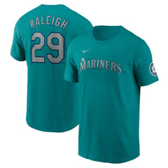 Cal Raleigh Seattle Mariners Nike Fuse Name & Number Inline T-Shirt Clearance