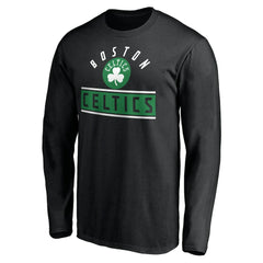 NBA - Boston Celtics Team Arch Knockout Long Sleeve T-Shirt - Black