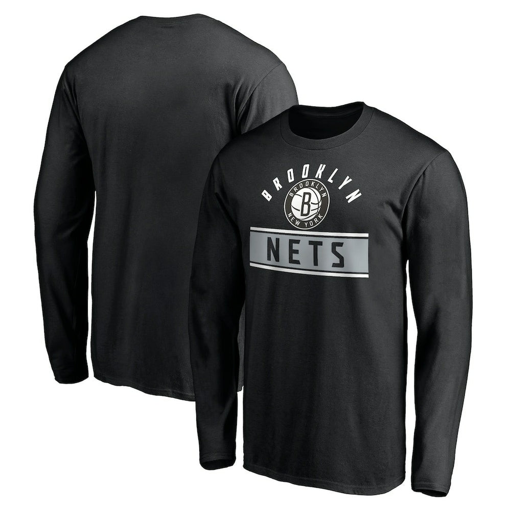 NBA - Brooklyn Nets Team Arch Knockout Long Sleeve T-Shirt - Black