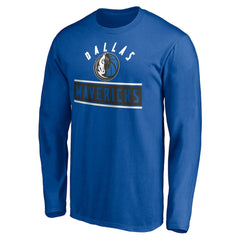 NBA - Dallas Mavericks Team Arch Knockout Long Sleeve T-Shirt - Blue