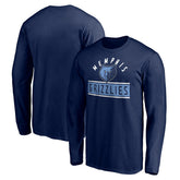 NBA - Memphis Grizzlies Team Arch Knockout Long Sleeve T-Shirt - Navy