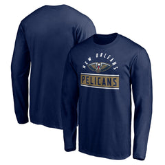 NBA - New Orleans Pelicans Team Arch Knockout Long Sleeve T-Shirt - Navy