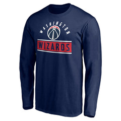 NBA - Washington Wizards Team Arch Knockout Long Sleeve T-Shirt - Navy
