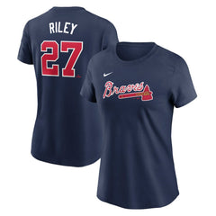 Austin Riley Atlanta Braves Nike Women's Cooperstown Collection Fuse Name & Number T-Shirt Sale