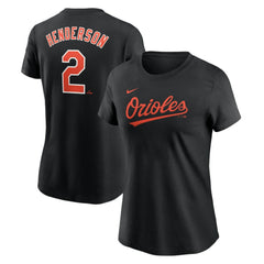 Gunnar Henderson Baltimore Orioles Nike Women's Cooperstown Collection Fuse Name & Number T-Shirt Lifestyle