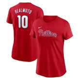 J.T. Realmuto Philadelphia Phillies Nike Women's Cooperstown Collection Fuse Name & Number T-Shirt Online