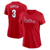 Bryce Harper Philadelphia Phillies Nike Women's Cooperstown Collection Fuse Name & Number T-Shirt discount