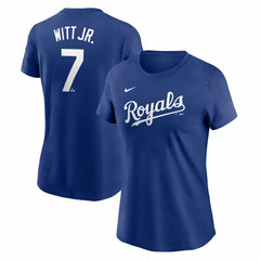 Bobby Witt Jr. Kansas City Royals Nike Women's Cooperstown Collection Fuse Name & Number T-Shirt discount