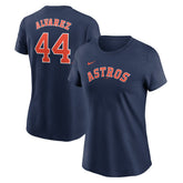 Yordan Alvarez Houston Astros Nike Women's Cooperstown Collection Fuse Name & Number T-Shirt for sale