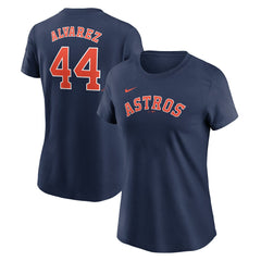 Yordan Alvarez Houston Astros Nike Women's Cooperstown Collection Fuse Name & Number T-Shirt for sale