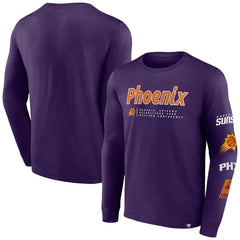 Fanatics - Phoenix Suns Baseline Long Sleeve T-Shirt - Purple