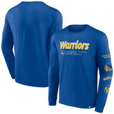 Fanatics - Golden State Warriors Baseline Long Sleeve T-Shirt - Royal