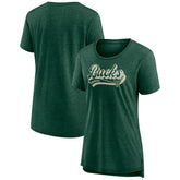 Fanatics - Milwaukee Bucks Women's League Leader Tri-Blend T-Shirt - Hunter Green