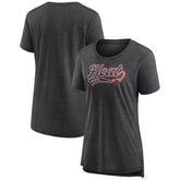 Fanatics - Miami Heat Women's League Leader Tri-Blend T-Shirt - Heather Charcoal