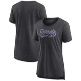 Fanatics - Charlotte Hornets Women's League Leader Tri-Blend T-Shirt - Heather Charcoal