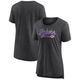 Fanatics - Los Angeles Lakers Women's League Leader Tri-Blend T-Shirt - Heather Charcoal
