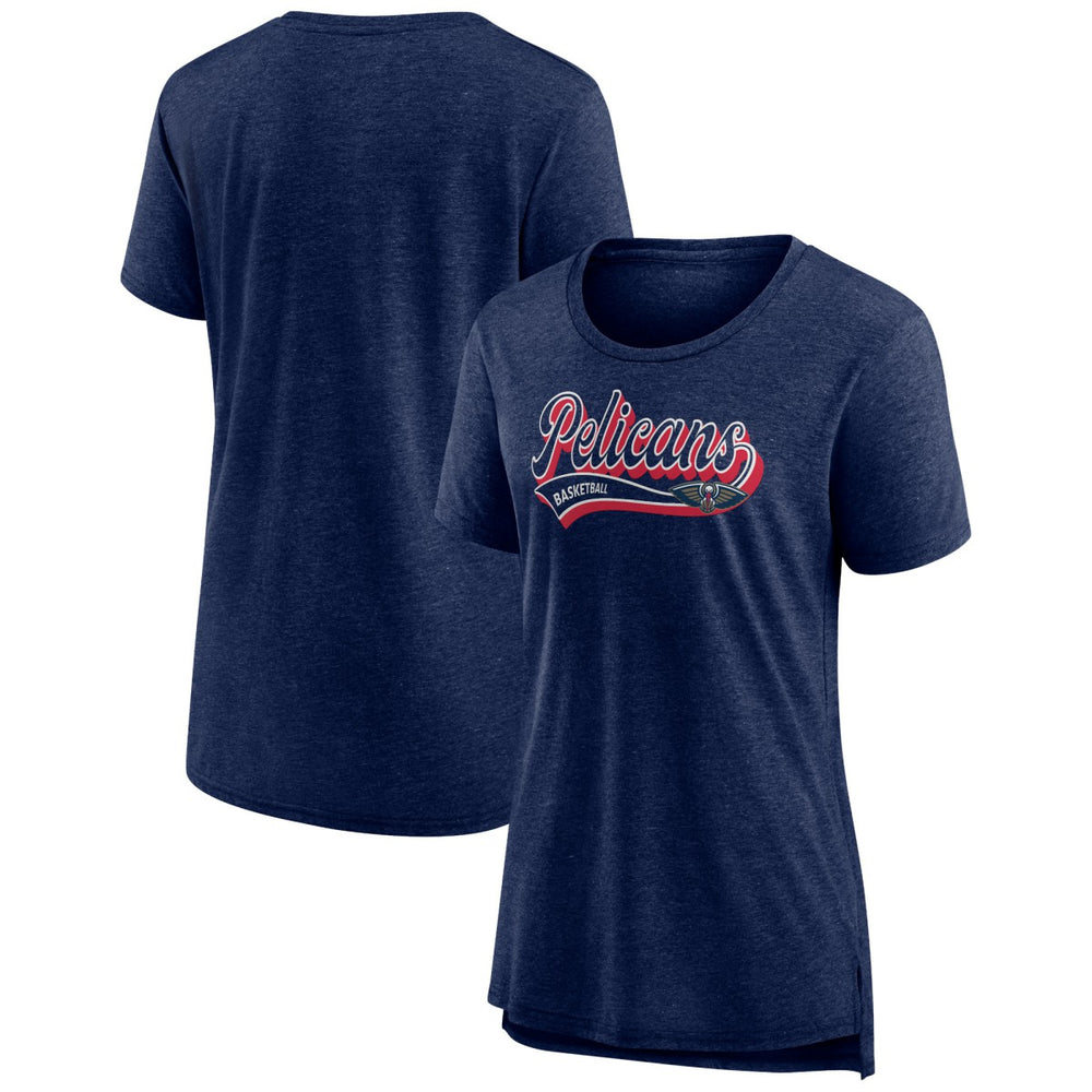 Fanatics - New Orleans Pelicans Women's League Leader Tri-Blend T-Shirt - Heather Navy