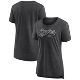 Fanatics - San Antonio Spurs Women's League Leader Tri-Blend T-Shirt - Heather Charcoal