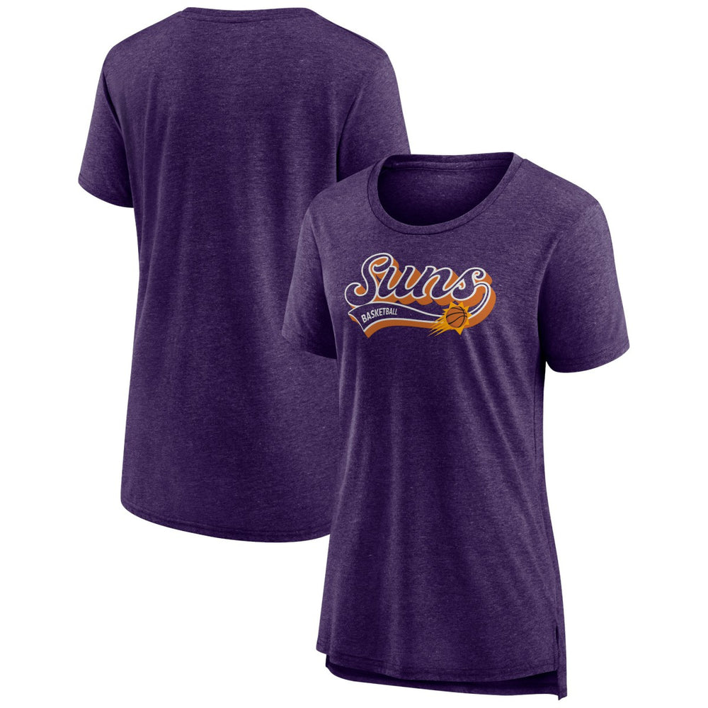 Fanatics - Phoenix Suns Women's League Leader Tri-Blend T-Shirt - Heather Purple