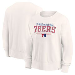 Fanatics - Philadelphia 76ers Women's Close the Game Pullover Sweatshirt - Cream