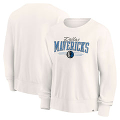 Fanatics - Dallas Mavericks Women's Close the Game Pullover Sweatshirt - Cream