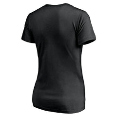 NBA - Brooklyn Nets Women's Mascot In Bounds V-Neck T-Shirt - Black