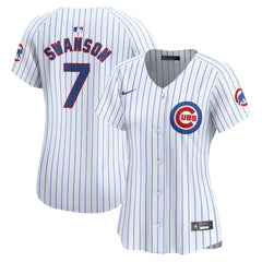 Dansby Swanson Chicago Cubs Nike Women's Home Limited Player Jersey Clearance