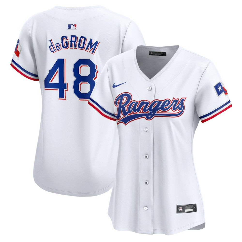 Jacob deGrom Texas Rangers Nike Women's Home Limited Player Jersey Near Me