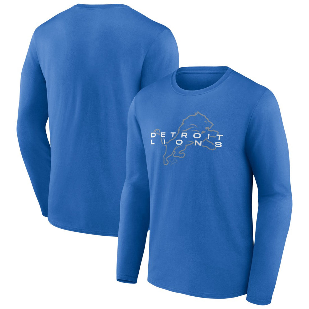 Detroit Lions Advance to Victory Long Sleeve T-Shirt Blue - NFL