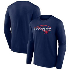 New England Patriots Advance to Victory Long Sleeve T-Shirt Navy - NFL