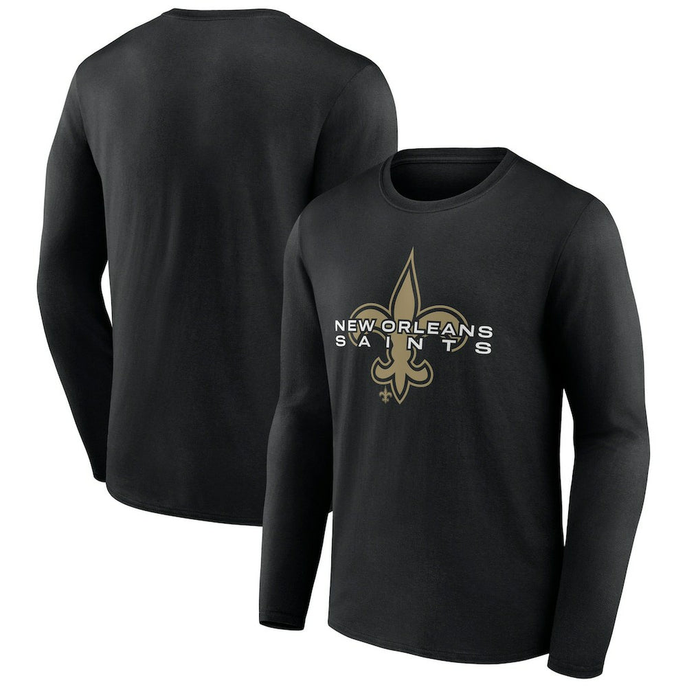 New Orleans Saints Advance to Victory Long Sleeve T-Shirt Black - NFL
