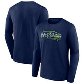 Seattle Seahawks Advance to Victory Long Sleeve T-Shirt College Navy - NFL