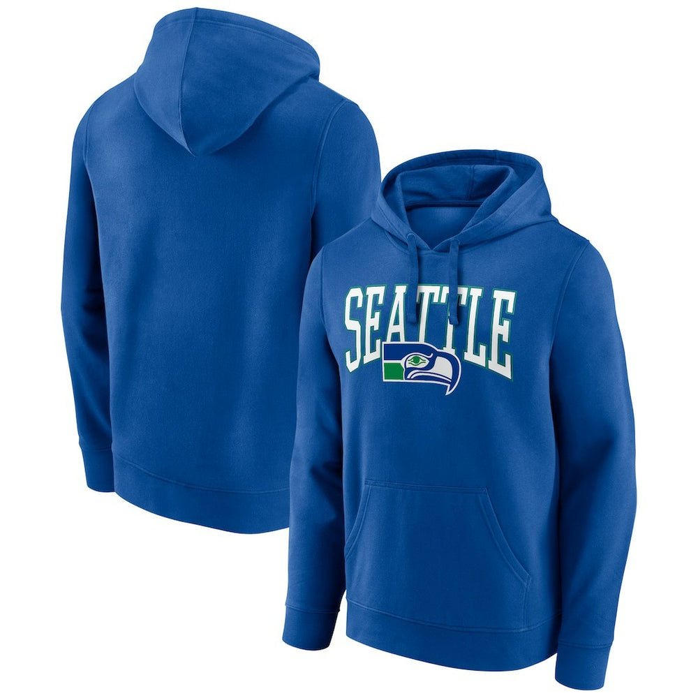 Seattle Seahawks Gridiron Classics Campus Standard Pullover Hoodie Royal - NFL