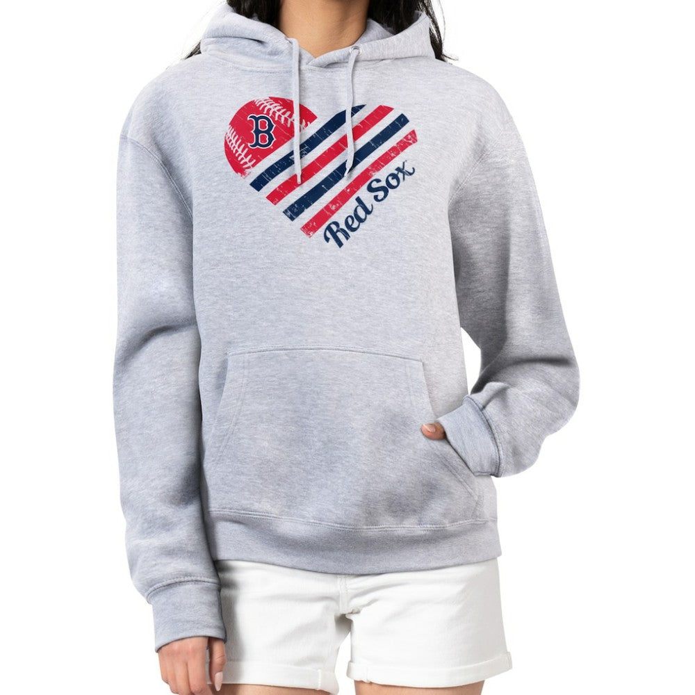 Boston Red Sox G-III 4Her by Carl Banks Women's Heart Fleece Pullover Hoodie discount