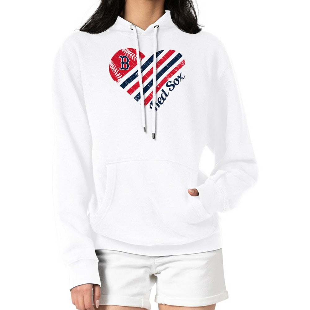Boston Red Sox G-III 4Her by Carl Banks Women's Heart Fleece Pullover Hoodie Online