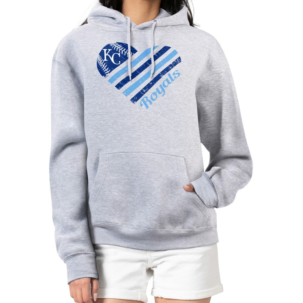 Kansas City Royals G-III 4Her by Carl Banks Women's Heart Fleece Pullover Hoodie for sale