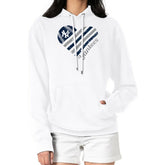 New York Yankees G-III 4Her by Carl Banks Women's Heart Fleece Pullover Hoodie Clearance