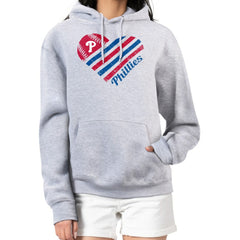 Philadelphia Phillies G-III 4Her by Carl Banks Women's Heart Fleece Pullover Hoodie Lifestyle