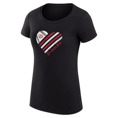 Arizona Diamondbacks G-III 4Her by Carl Banks Women's Super-Slim Fit Lightweight Heart Graphic T-Shirt Lifestyle