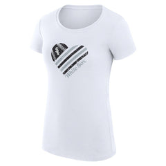 Chicago White Sox G-III 4Her by Carl Banks Women's Super-Slim Fit Lightweight Heart Graphic T-Shirt discount