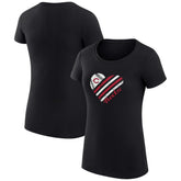 Cincinnati Reds G-III 4Her by Carl Banks Women's Super-Slim Fit Lightweight Heart Graphic T-Shirt On Sale