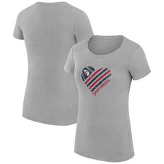 Cleveland Guardians G-III 4Her by Carl Banks Women's Super-Slim Fit Lightweight Heart Graphic T-Shirt Online